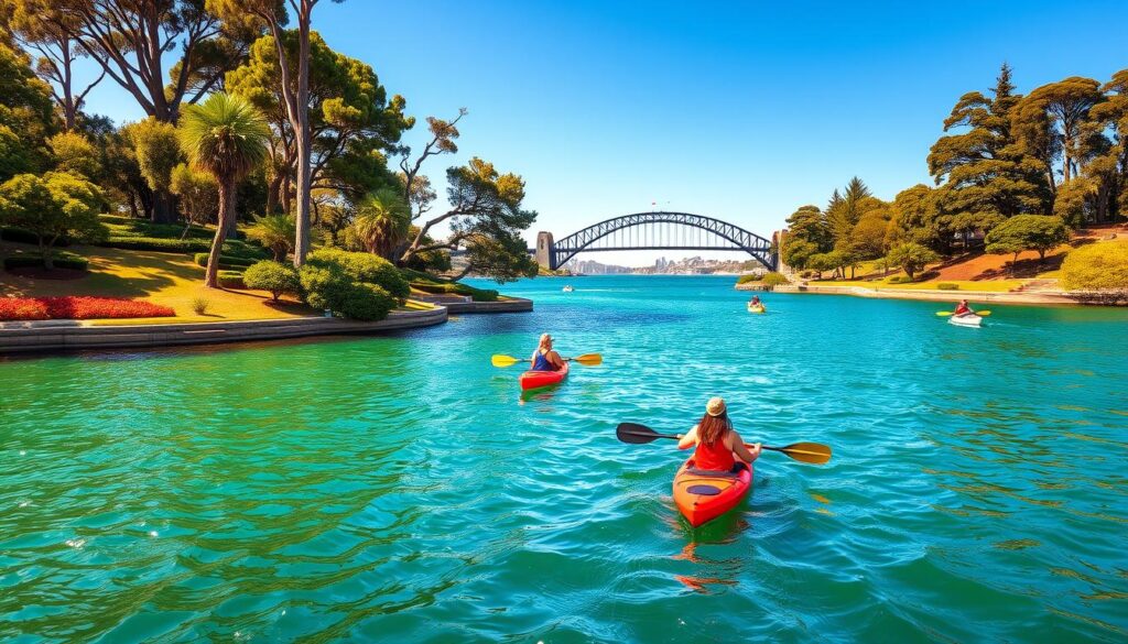 Kayaking in Mosman Bay