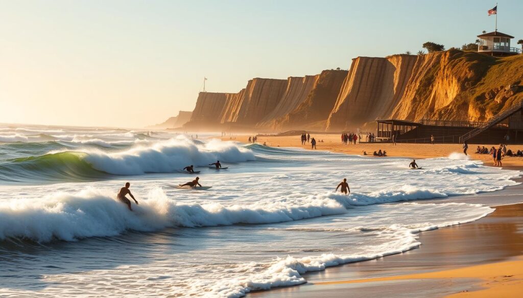 Maroubra Beach surfing