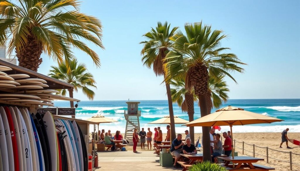 Surfing amenities at Avalon Beach