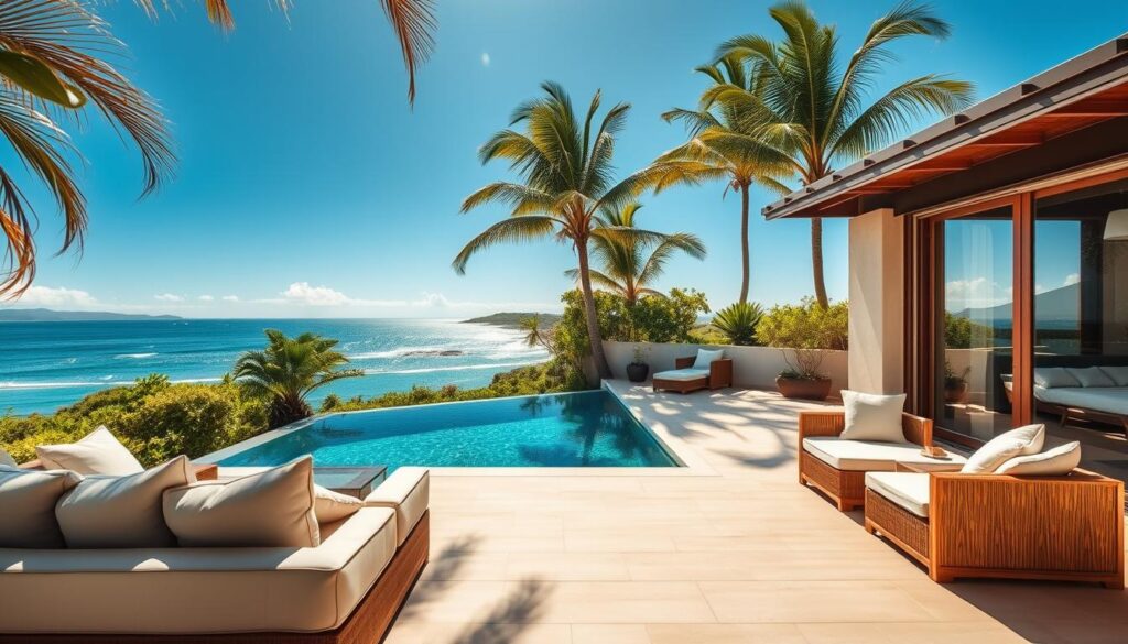 beachfront accommodation
