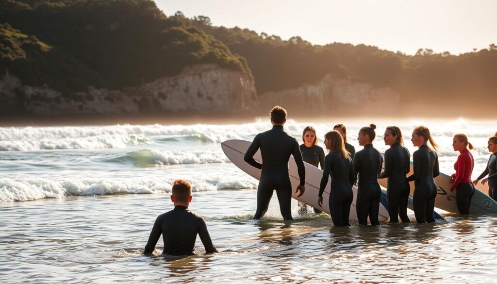 surf lessons Bilgola Beach